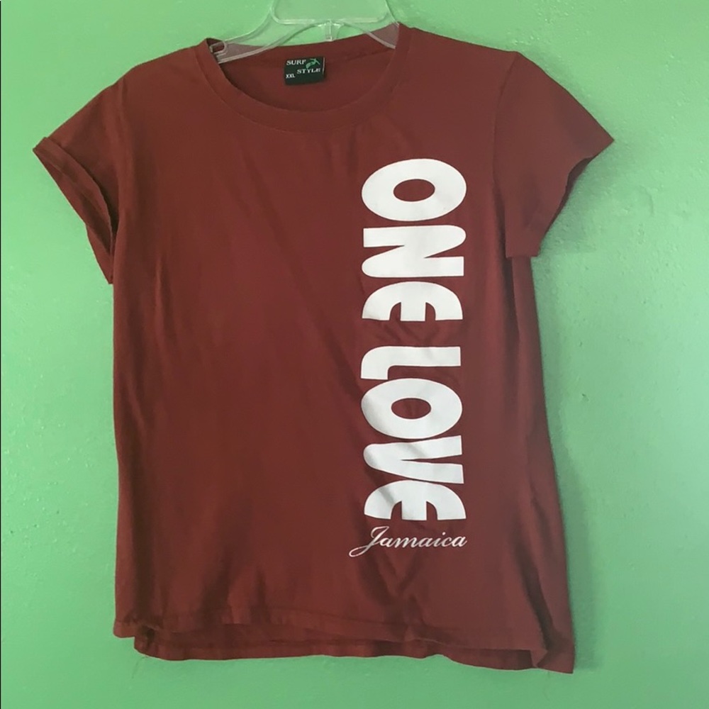 One love shirt from Jamaica